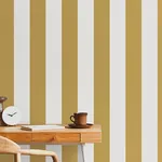 Brewster Home Fashions Tavish Mustard Stripe Wallpaper - SKU FD43455