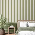 Brewster Home Fashions Tavish Sage Stripe Wallpaper - SKU FD43459