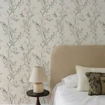 Brewster Home Fashions Tea Olive Beige Finch Frolic Wallpaper | Wallpaper Twins Brewster Home Fashions Tea Olive Beige Finch Frolic Wallpaper - SKU 4169-83137