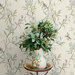 Brewster Home Fashions Tea Olive Beige Finch Frolic Wallpaper | Wallpaper Twins Brewster Home Fashions Tea Olive Beige Finch Frolic Wallpaper - SKU 4169-83137