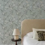 Brewster Home Fashions Tea Olive Blue Finch Frolic Wallpaper - SKU 4169-83139