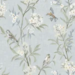 Brewster Home Fashions Tea Olive Light Blue Finch Frolic Wallpaper - SKU 4169-83140