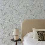Brewster Home Fashions Tea Olive Light Blue Finch Frolic Wallpaper - SKU 4169-83140