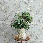Brewster Home Fashions Tea Olive Light Blue Finch Frolic Wallpaper - SKU 4169-83140