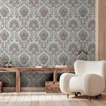 Brewster Home Fashions Teigen Multicolor Floral Damask Wallpaper - SKU AH296909