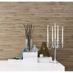 Brewster Home Fashions Tereza Silver Foil Grasscloth Wallpaper - SKU 2622-30272