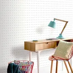 Brewster Home Fashions Terrence White Dotted Grid Wallpaper | Wallpaper Twins Brewster Home Fashions Terrence White Dotted Grid Wallpaper - SKU AH920000