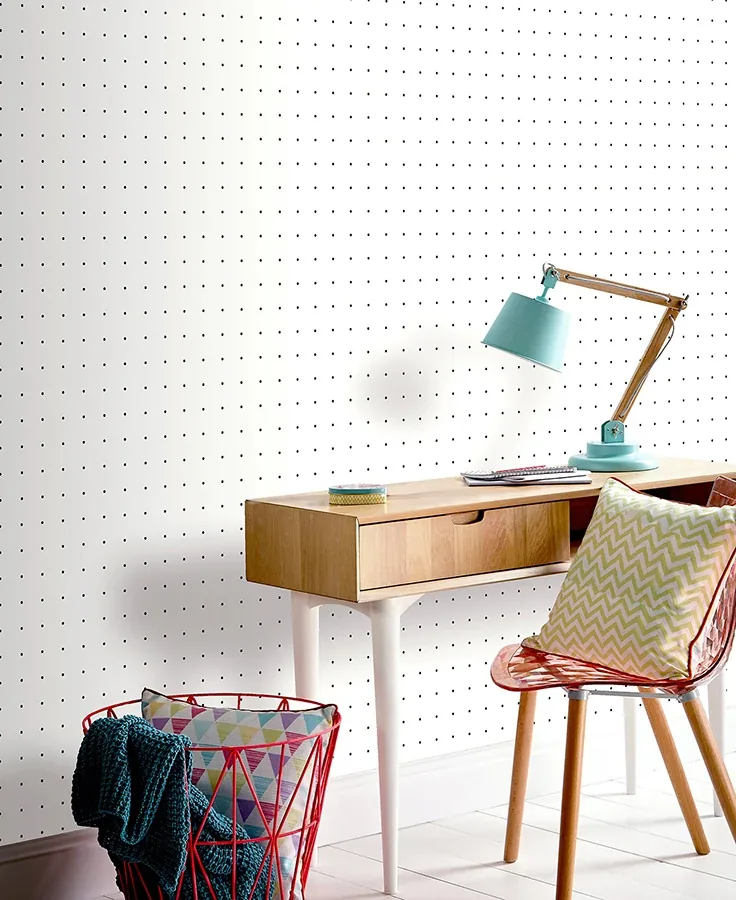 Brewster Home Fashions Terrence White Dotted Grid Wallpaper | Wallpaper Twins Brewster Home Fashions Terrence White Dotted Grid Wallpaper - SKU AH920000