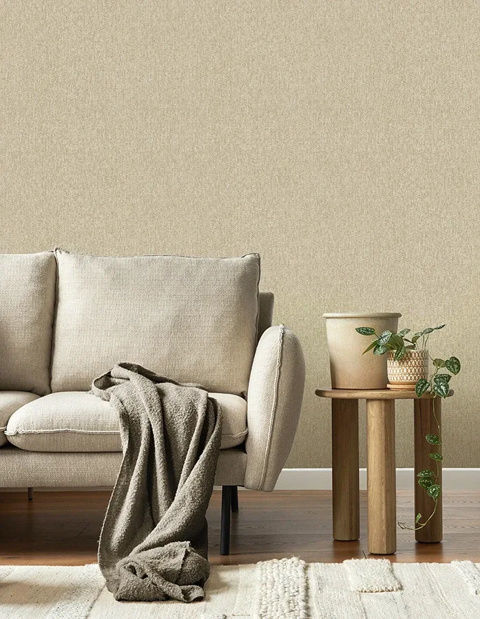 Brewster Home Fashions Theo Light Brown Chevron Wallpaper - SKU M1870