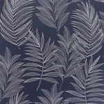 Brewster Home Fashions Theodore Navy Frond Wallpaper | Wallpaper Twins Brewster Home Fashions Theodore Navy Frond Wallpaper - SKU AH921205