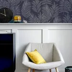 Brewster Home Fashions Theodore Navy Frond Wallpaper | Wallpaper Twins Brewster Home Fashions Theodore Navy Frond Wallpaper - SKU AH921205