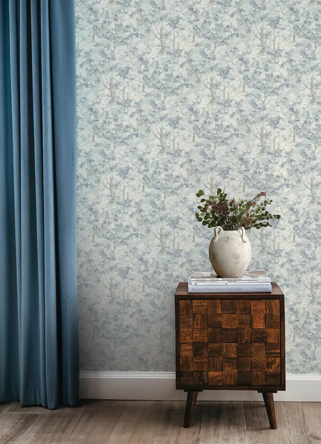Brewster Home Fashions Thicket Blue Forest Wallpaper - SKU 4169-83108