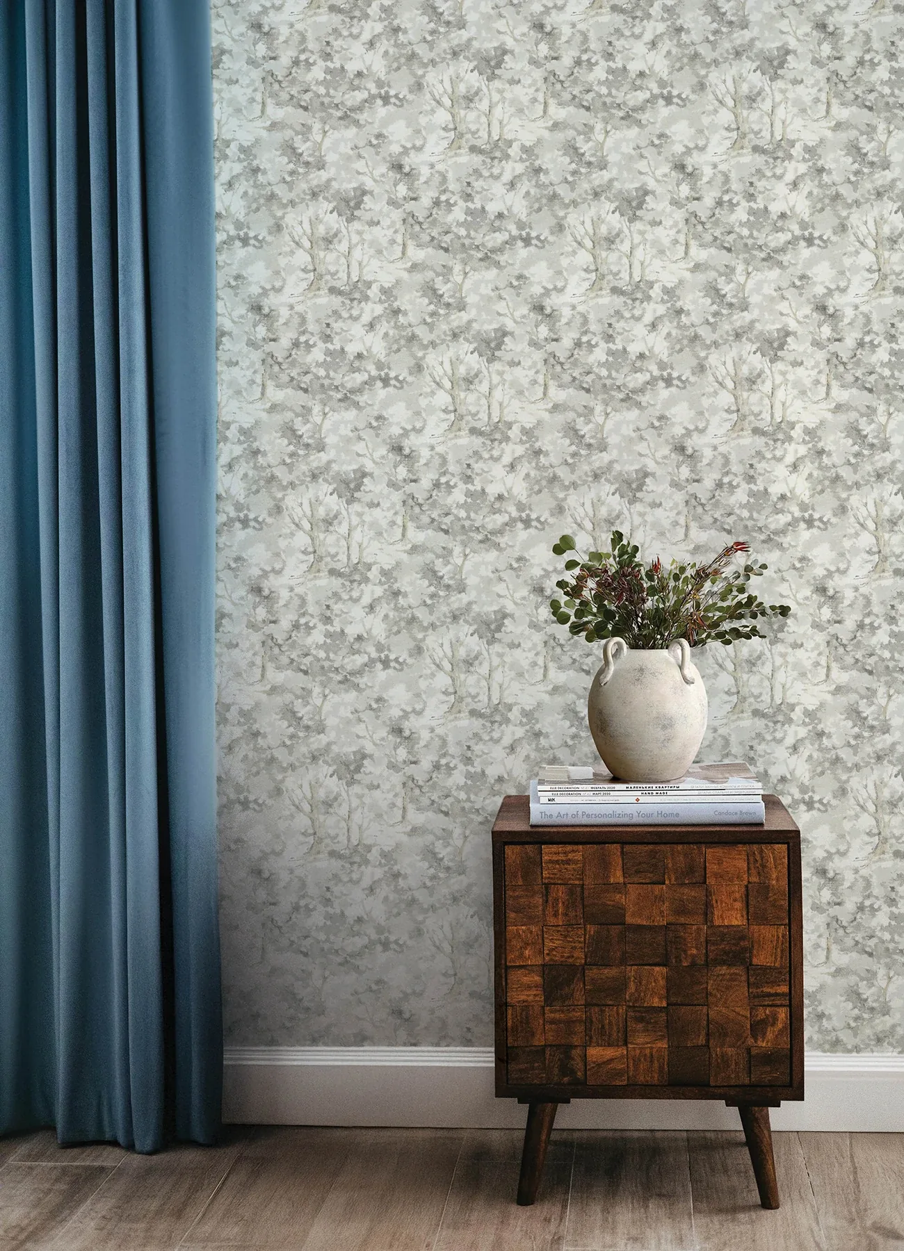 Brewster Home Fashions Thicket Charcoal Forest Wallpaper - SKU 4169-83110