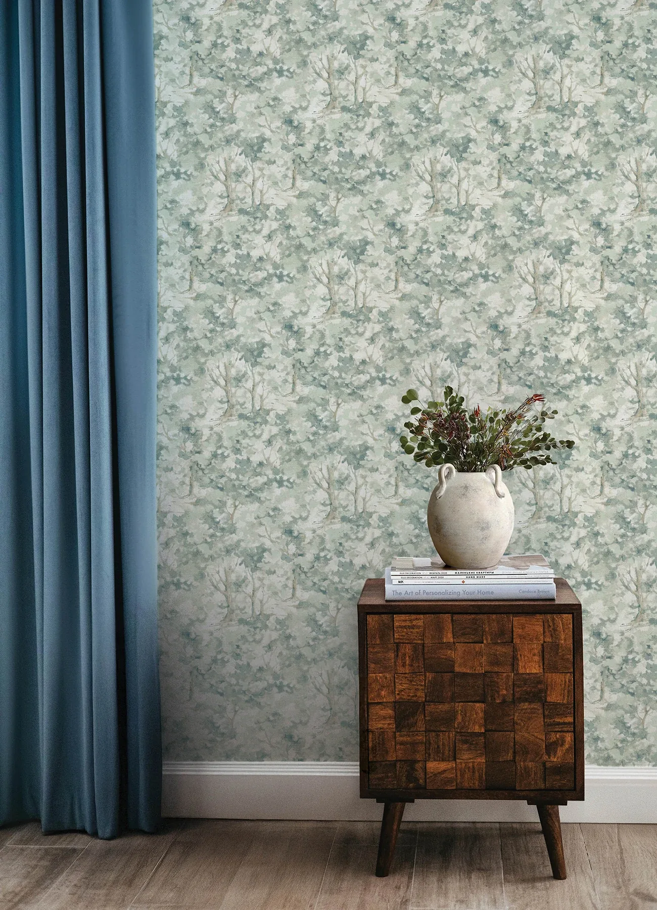 Brewster Home Fashions Thicket Teal Forest Wallpaper - SKU 4169-83111