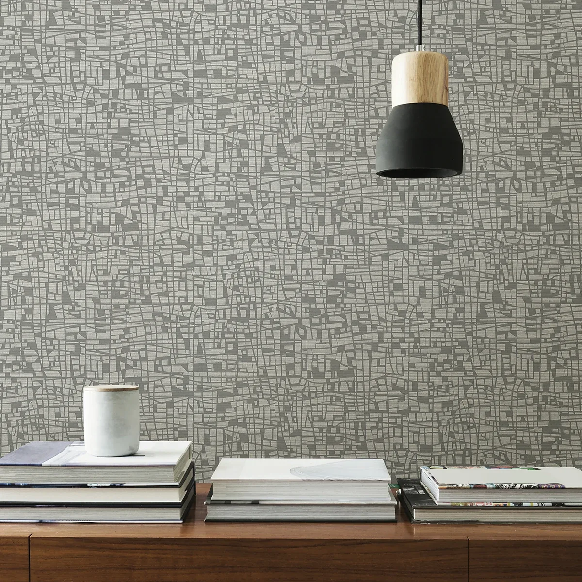 Brewster Home Fashions Tiffany Grey Abstract Geometric Wallpaper - SKU 2945-1115