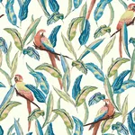 Brewster Home Fashions Timor White Tropical Parrot Wallpaper - SKU WLD53116W