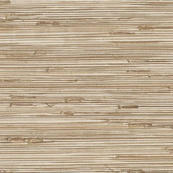 Brewster Home Fashions Ting Taupe Grasscloth Wallpaper - SKU 63-65601
