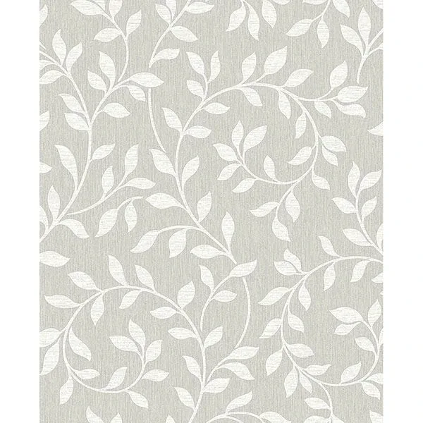 Brewster Home Fashions Torrey Light Grey Leaf Trail Wallpaper - SKU 2811-87725