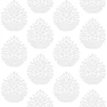 Brewster Home Fashions Totem Light Grey Pinecone Wallpaper - SKU 3118-25091
