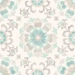 Brewster Home Fashions Tracy Seafoam Medallion Wallpaper - SKU DD347423