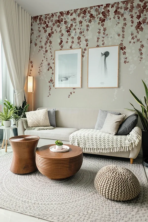 Brewster Home Fashions Trailing Ivy Brown Wall Mural - SKU 4164-50941