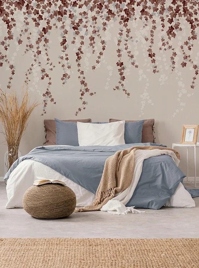 Brewster Home Fashions Trailing Ivy Brown Wall Mural - SKU 4164-50941