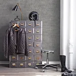 Brewster Home Fashions Travertine Dark Grey Patina Texture Wallpaper - SKU 2945-2770