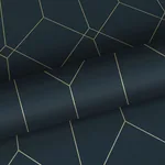 Brewster Home Fashions Trilliant Dark Blue Art Deco Motif Wallpaper - SKU DD139225