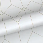 Brewster Home Fashions Trilliant White Art Deco Motif Wallpaper - SKU DD139223