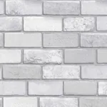 Brewster Home Fashions Truman Dove Brick Wallpaper - SKU AH669401