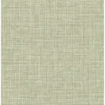 Brewster Home Fashions Tuckernuck Green Faux Linen Wallpaper - SKU 4157-25792