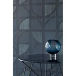 Brewster Home Fashions Tulip Dark Blue Geometric Trellis Wallpaper - SKU 395813