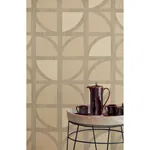 Brewster Home Fashions Tulip Gold Geometric Trellis Wallpaper - SKU 395811