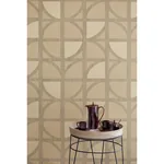 Brewster Home Fashions Tulip Gold Geometric Trellis Wallpaper - SKU 395811