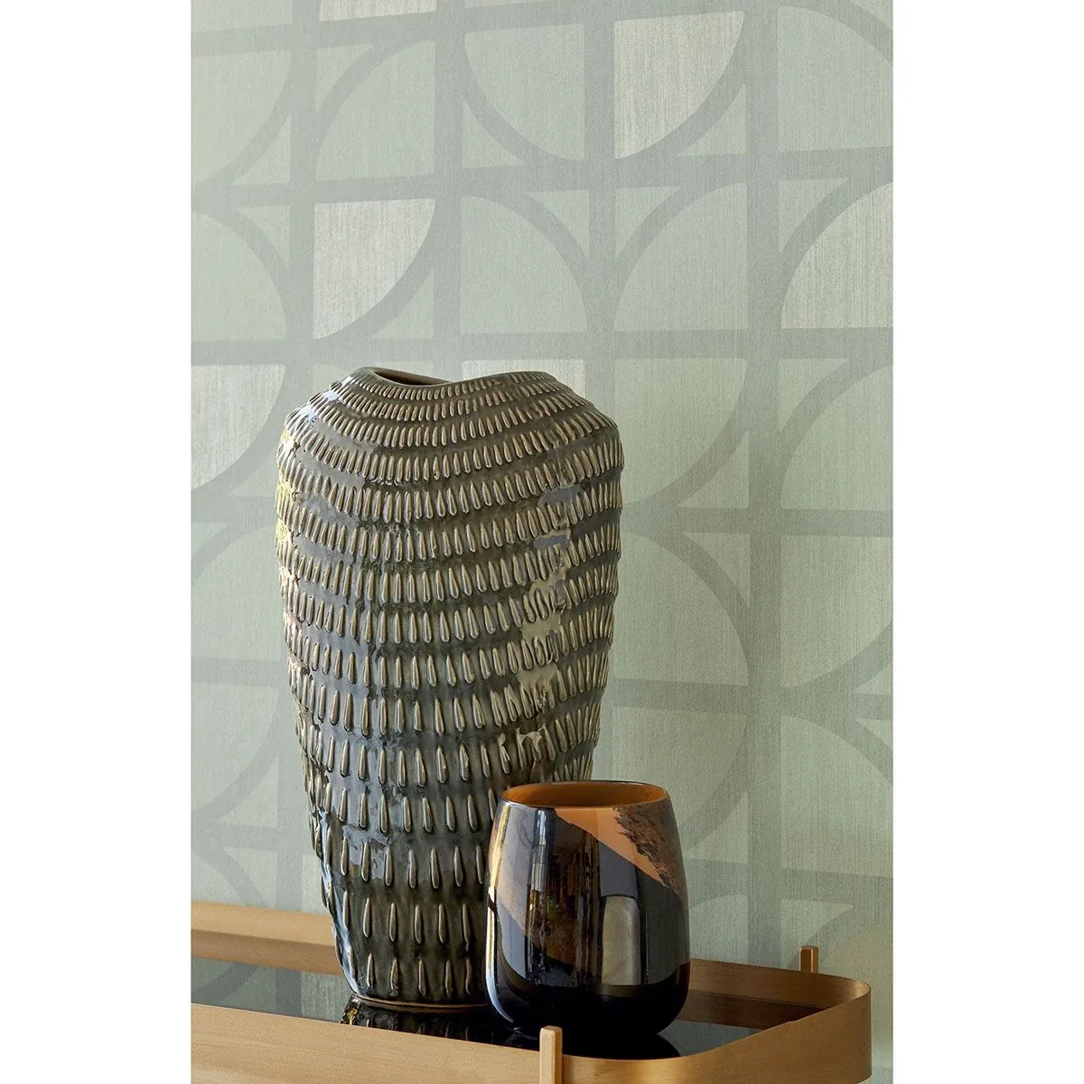 Brewster Home Fashions Tulip Mint Geometric Trellis Wallpaper - SKU 395812