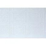 Brewster Home Fashions Turner Tile White Paintable Textured Vinyl Wallpaper - SKU 437-RD80000