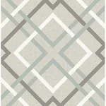 Brewster Home Fashions Tuvalu Taupe Plaid Wallpaper - SKU 2766-22649