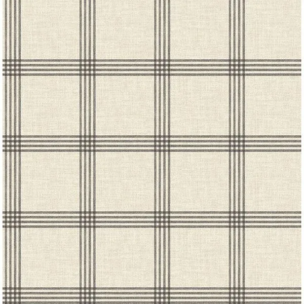 Brewster Home Fashions Twain Black Plaid Wallpaper - SKU 3115-24479
