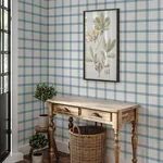 Brewster Home Fashions Twain Denim Plaid Wallpaper | Wallpaper Twins Brewster Home Fashions Twain Denim Plaid Wallpaper - SKU 4134-26993