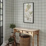 Brewster Home Fashions Twain Dove Plaid Wallpaper | Wallpaper Twins Brewster Home Fashions Twain Dove Plaid Wallpaper - SKU 4134-24478