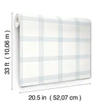 Brewster Home Fashions Twain Light Blue Plaid Wallpaper | Wallpaper Twins Brewster Home Fashions Twain Light Blue Plaid Wallpaper - SKU 4134-26995