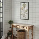 Brewster Home Fashions Twain Light Grey Plaid Wallpaper | Wallpaper Twins Brewster Home Fashions Twain Light Grey Plaid Wallpaper - SKU 4134-26994