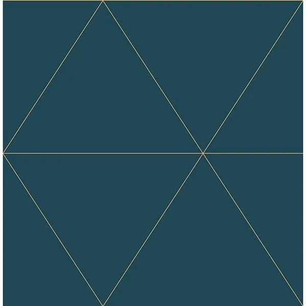 2904-24228 | Twilight Teal Modern Geometric Wallpaper