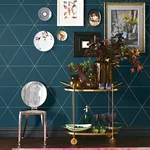 Brewster Home Fashions Twilight Teal Modern Geometric Wallpaper | Wallpaper Twins Brewster Home Fashions Twilight Teal Modern Geometric Wallpaper - SKU 2904-24228