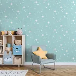 Brewster Home Fashions Twinkle Light Blue Starry Skies Wallpaper | Wallpaper Twins Brewster Home Fashions Twinkle Light Blue Starry Skies Wallpaper - SKU 4203-27567
