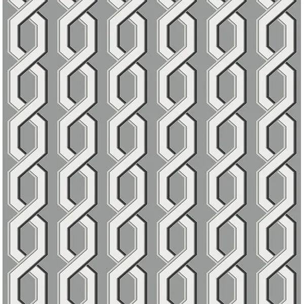 Brewster Home Fashions Twist Black Geometric Wallpaper - SKU 2704-22689
