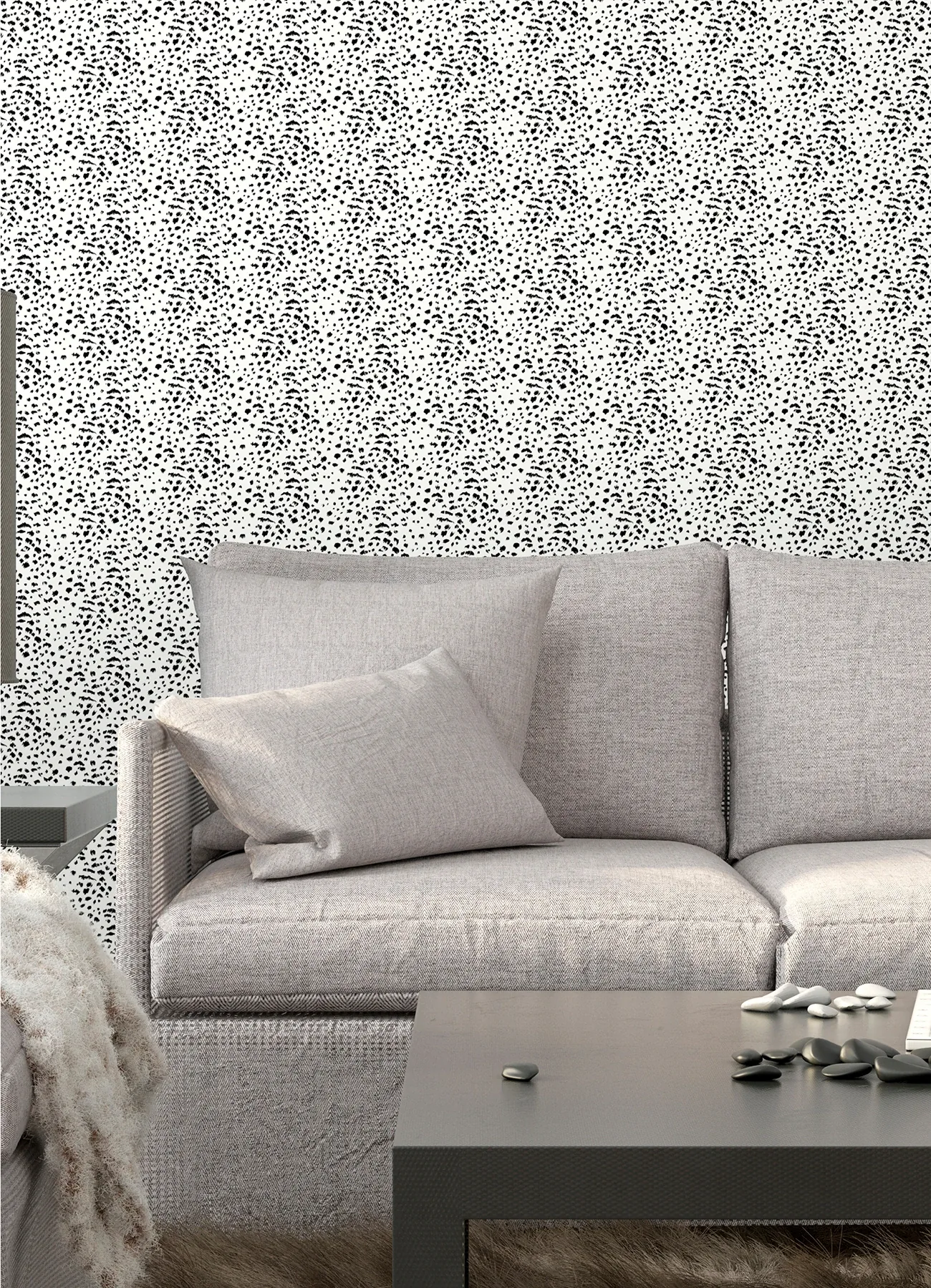 Brewster Home Fashions Ula White Cheetah Spot Wallpaper - SKU WLD53128W