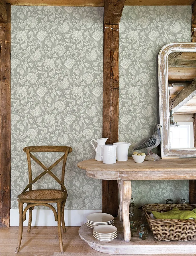 Brewster Home Fashions Vadouvan Grey Jacobean Trail Wallpaper | Wallpaper Twins Brewster Home Fashions Vadouvan Grey Jacobean Trail Wallpaper - SKU 4134-72537
