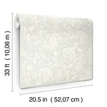 Brewster Home Fashions Vadouvan Light Blue Jacobean Trail Wallpaper - SKU 4134-72539