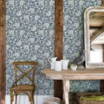 Brewster Home Fashions Vadouvan Navy Jacobean Trail Wallpaper | Wallpaper Twins Brewster Home Fashions Vadouvan Navy Jacobean Trail Wallpaper - SKU 4134-72535